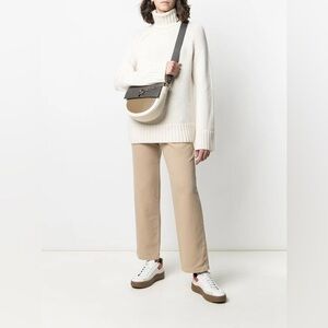 Boyish Harry Straight Leg Trousers Khakis Pleated Relaxed Organic Cotton Size 32